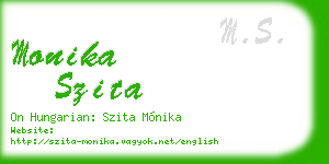 monika szita business card